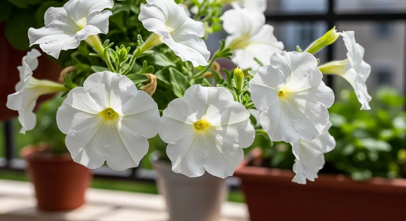 Weiße Hängeblumen Elegante Blütenpracht für Balkon, Garten und Terrasse