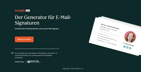 HubSpot Email Signature 20251 Wie professionelle E-Mail-Signaturen aussehen müssen und warum sie im Marketing immer wichtiger werden
